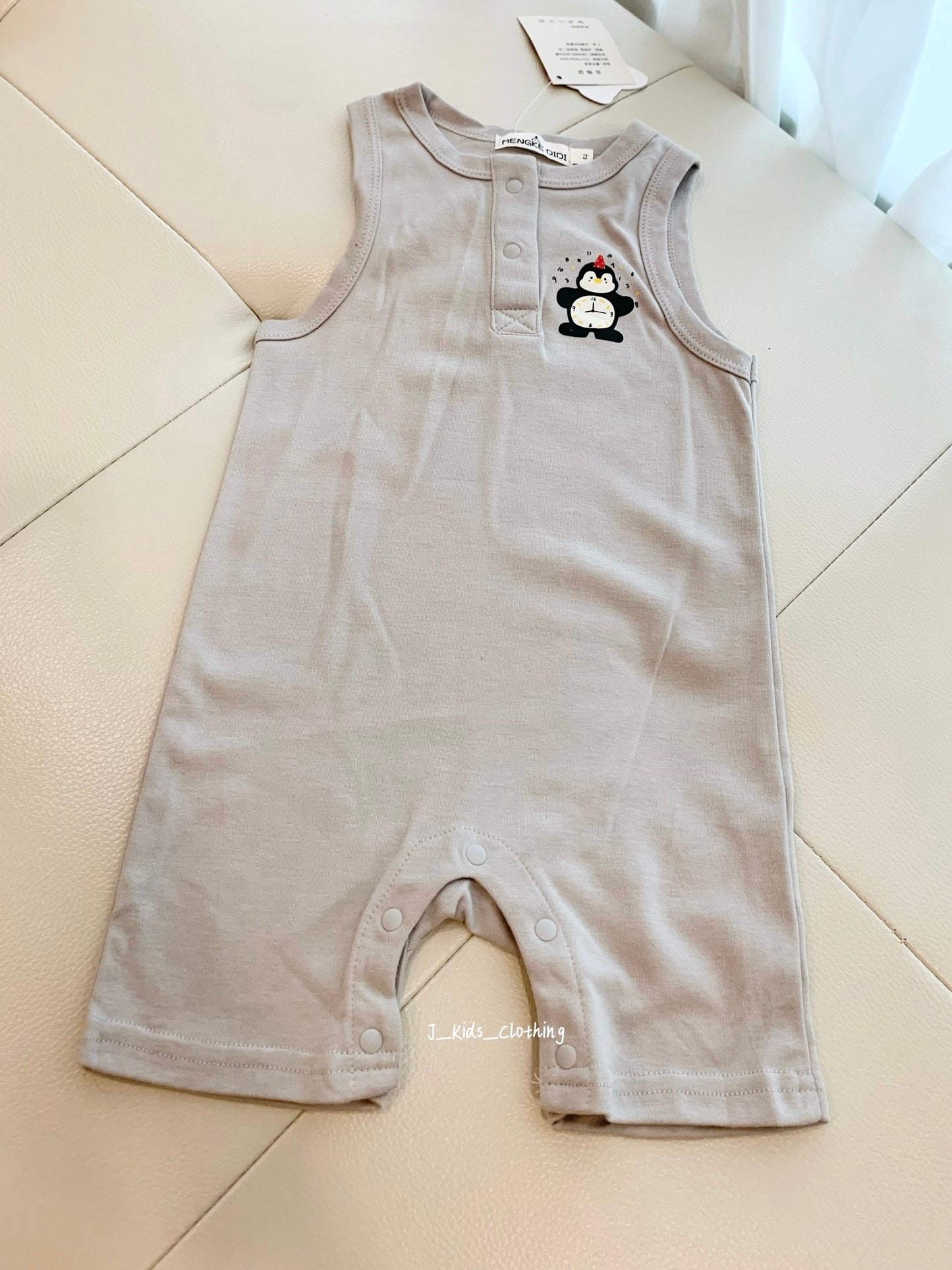 J342 蒙克弟弟卡通背心短爬