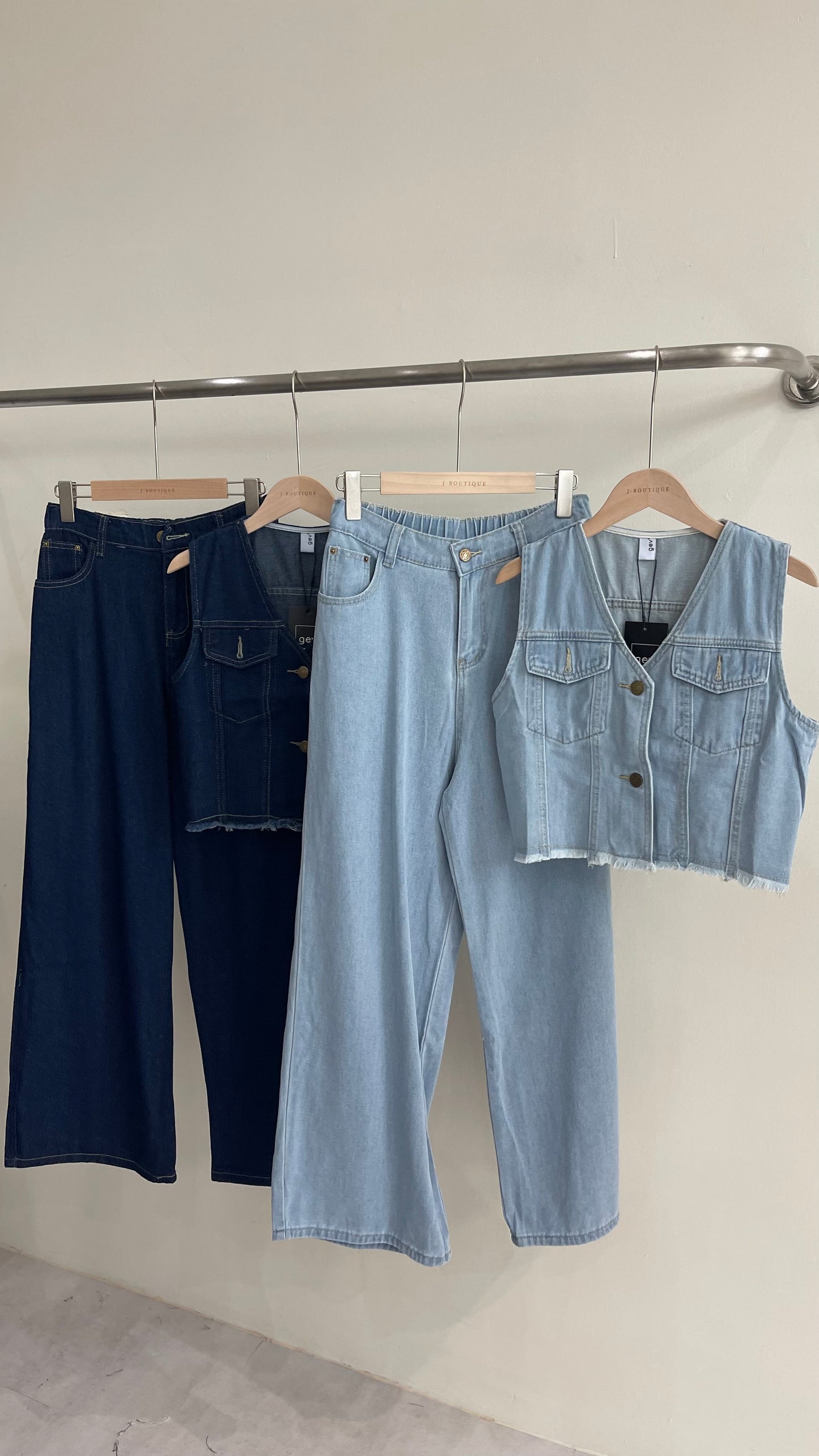 【新品】51538 高级百搭牛仔两件套