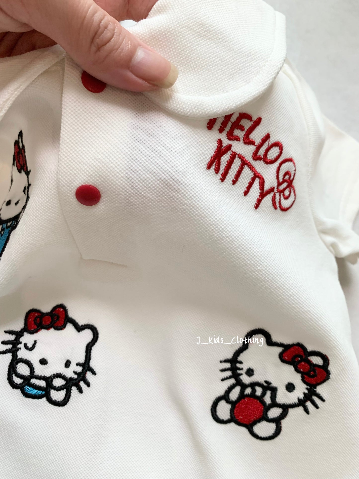 J487 Hello Kitty刺绣蛋糕连衣裙