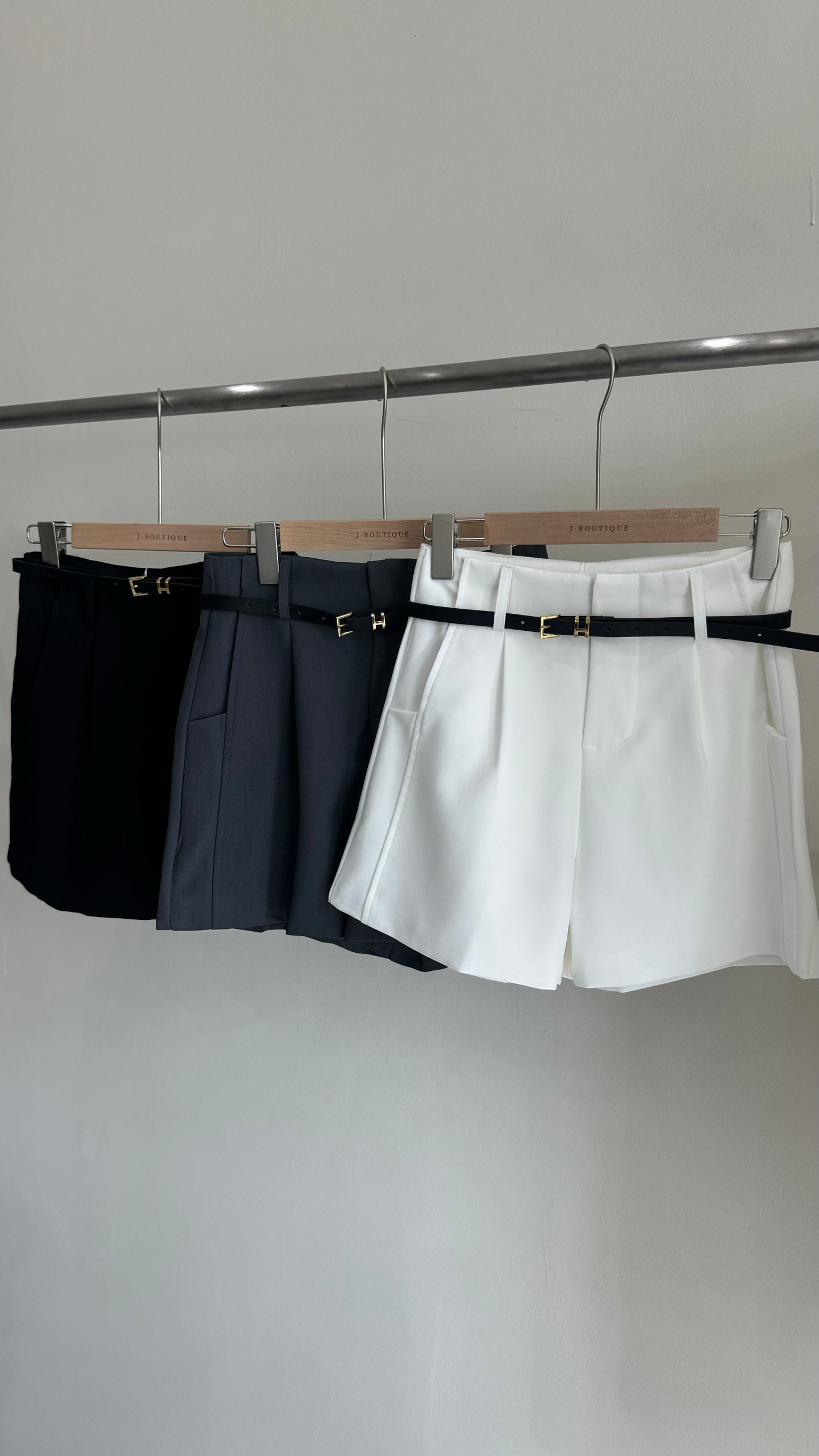 【新品】2510 高腰西装短裤+腰带