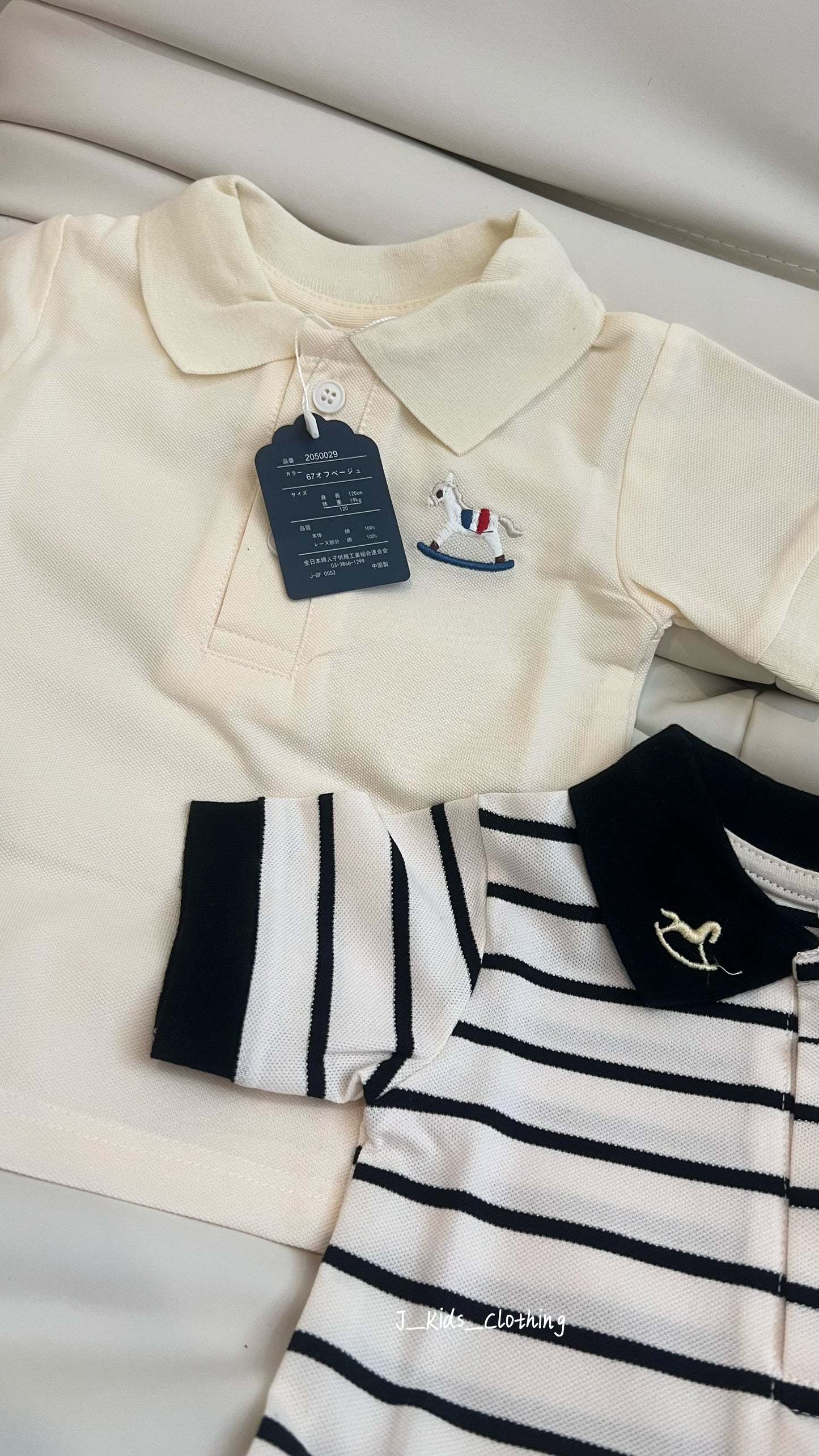 J89 小木马短袖polo上衣