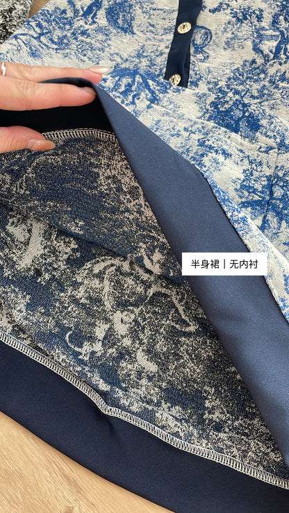【特价】T130-抹胸排扣套装 上衣+裙子