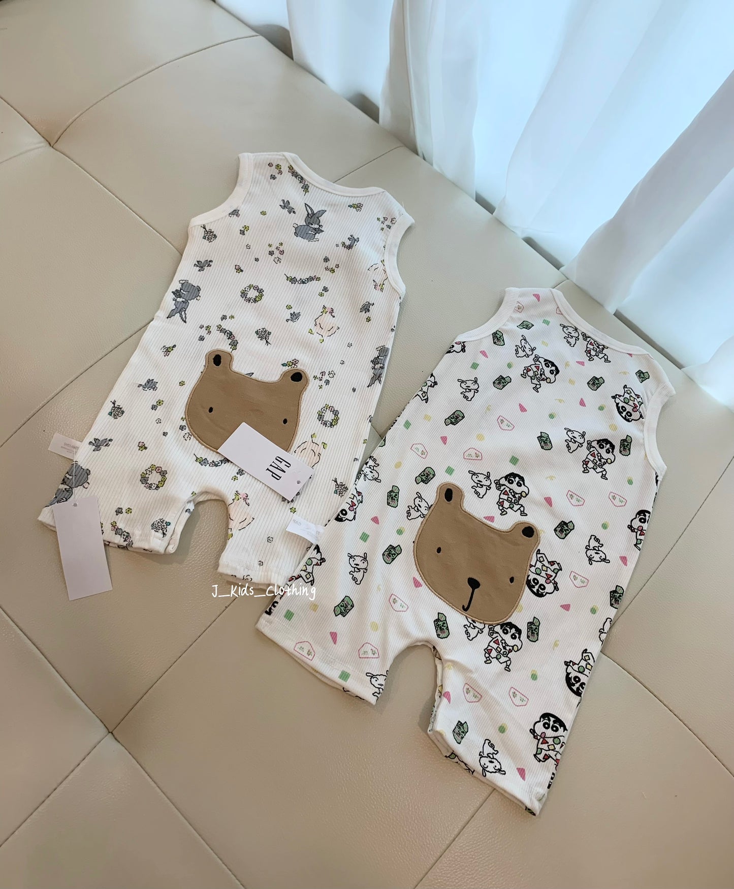 J358 卡通屁熊背心短爬【福利价】
