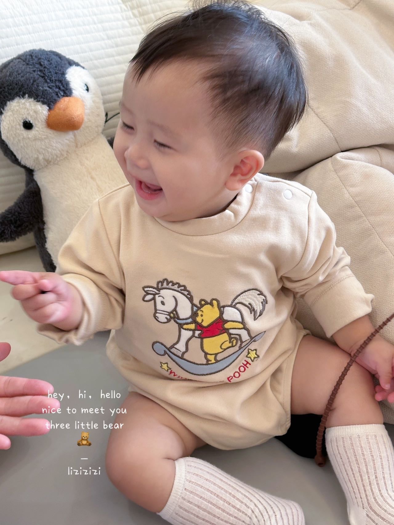 J527 小木马系列长袖包屁