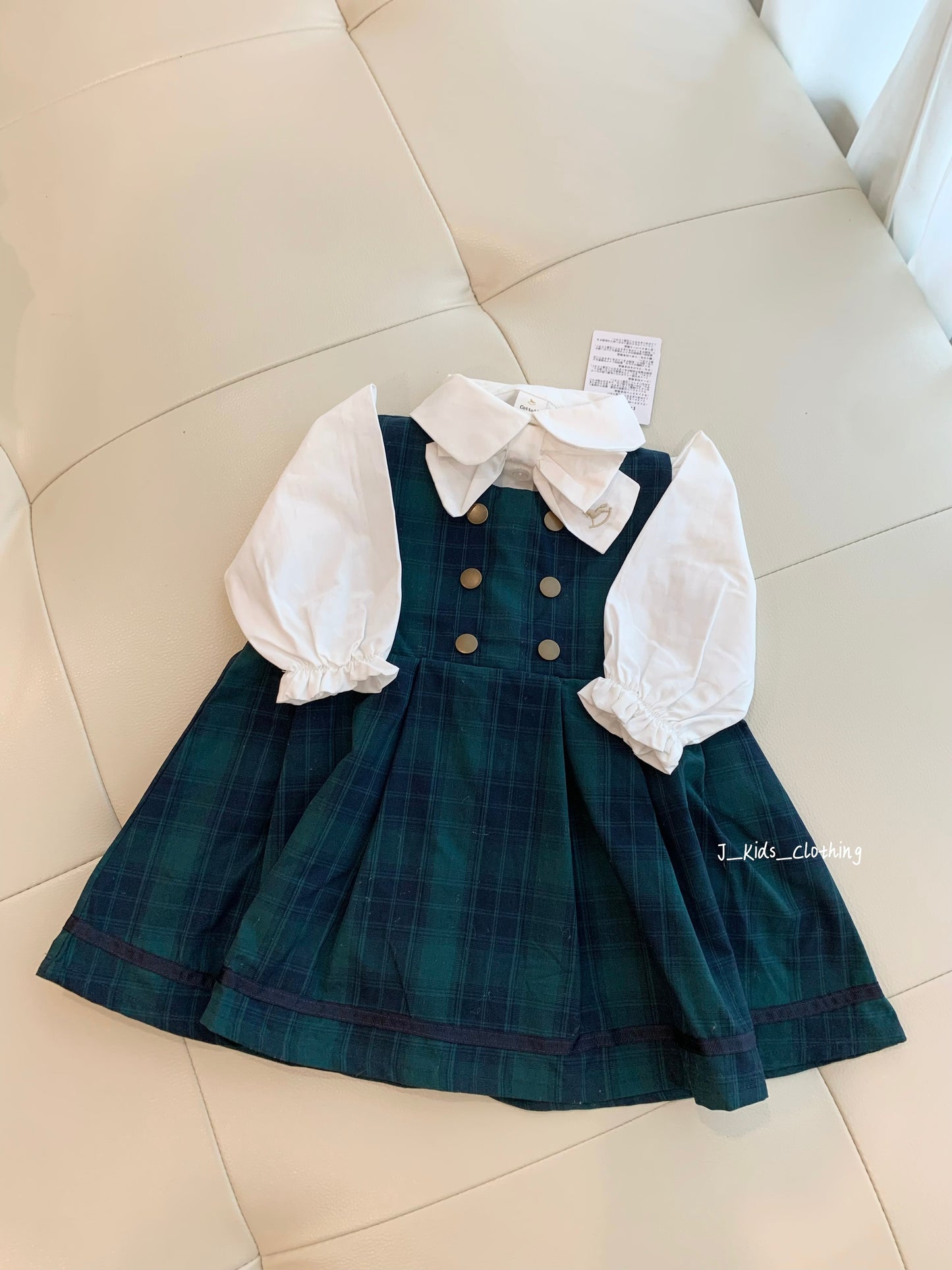 J380 小木马格子学院风兄妹装