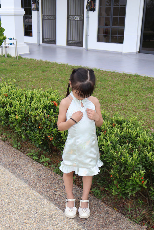 【翠竹蝶语】小女孩连衣裙（现货）