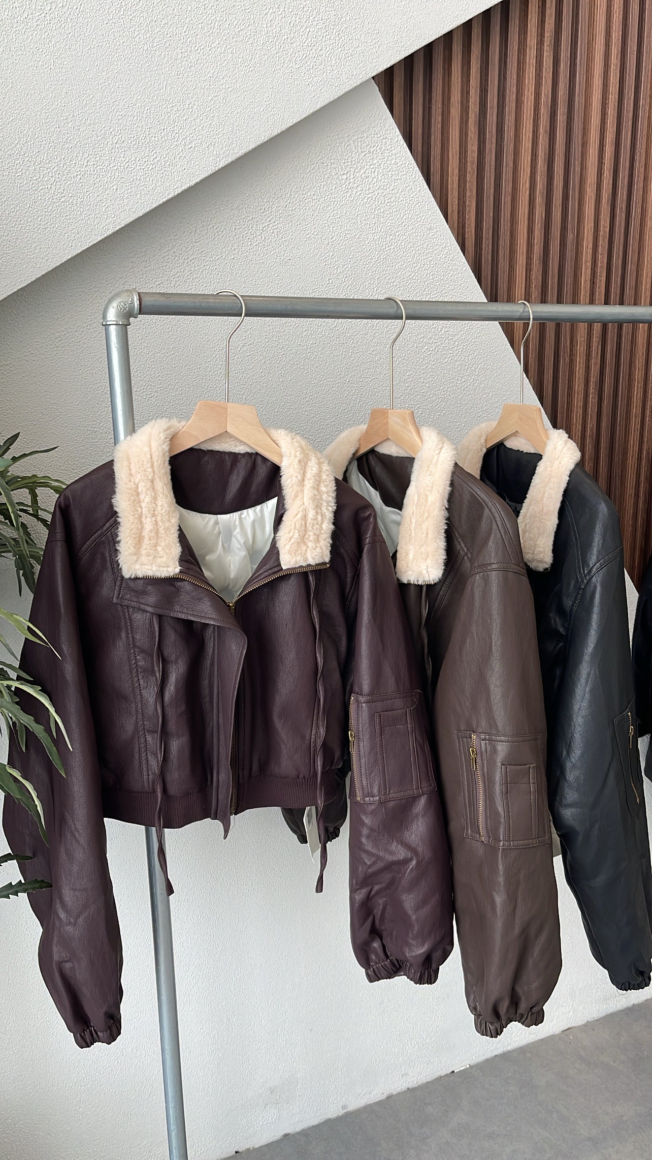 【大折扣】韩系秋冬短款皮衣外套 #082