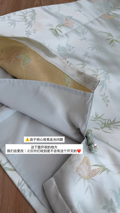 【翠竹蝶语】短袖款连衣裙 「早鸟价」