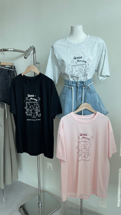 【特价】2147字母卡通Over Tee