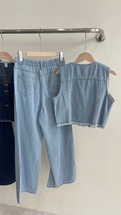 【新品】51538 高级百搭牛仔两件套
