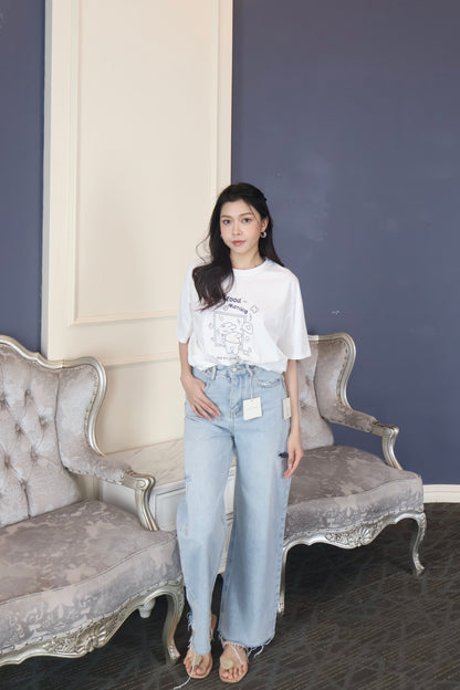 【特价】2147字母卡通Over Tee