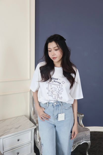 【特价】2147字母卡通Over Tee