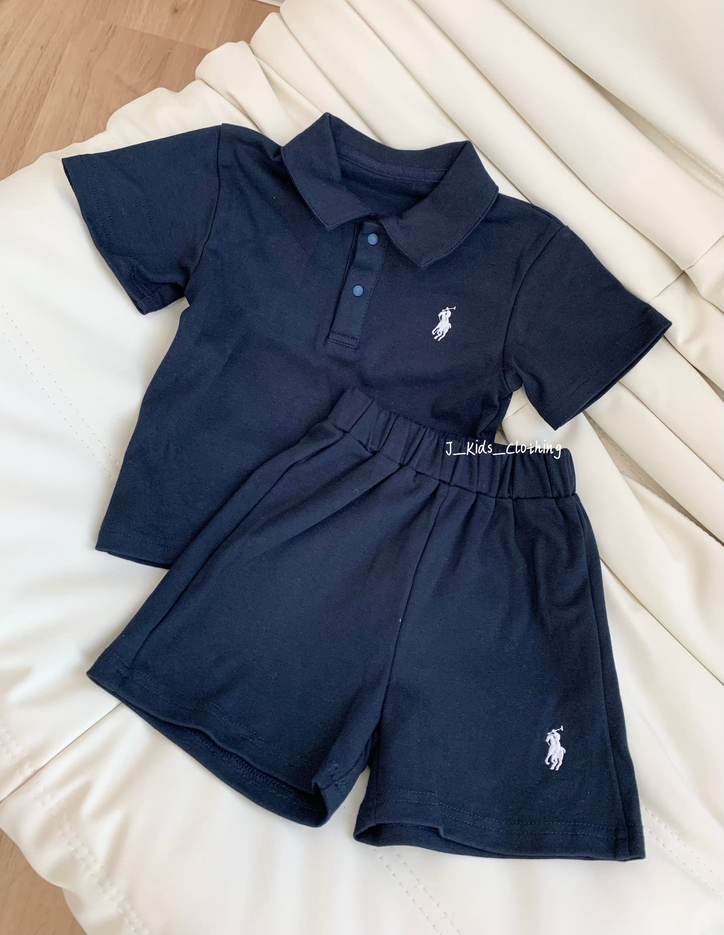 J316 拉夫刺绣polo翻领短袖套装