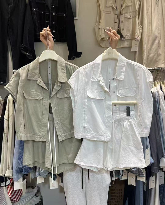 【新品】2572 韩系百搭两件套 上衣+裤子