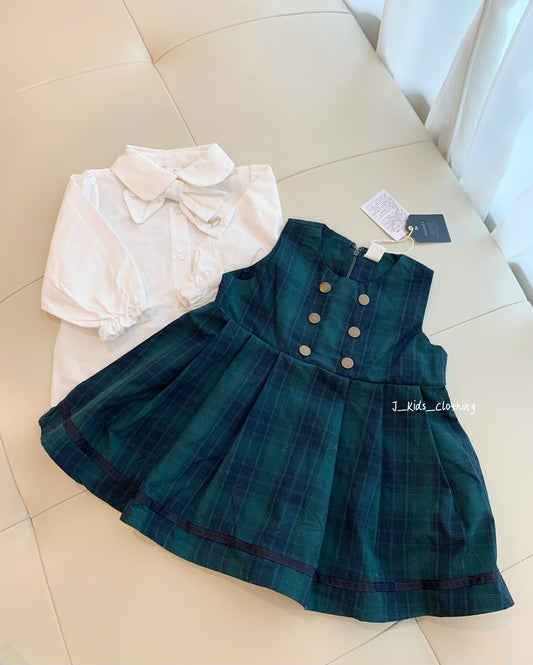 J380 小木马格子学院风兄妹装