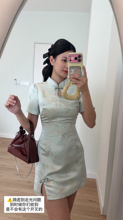 【翠竹蝶语】短袖款连衣裙 「早鸟价」