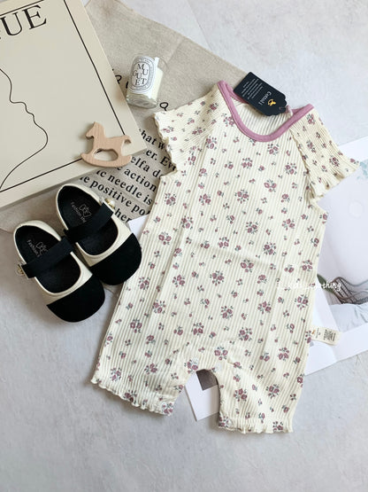 J355 打揽刺绣短袖连体爬服