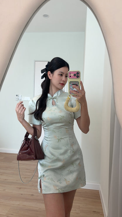 【翠竹蝶语】短袖款连衣裙 「早鸟价」