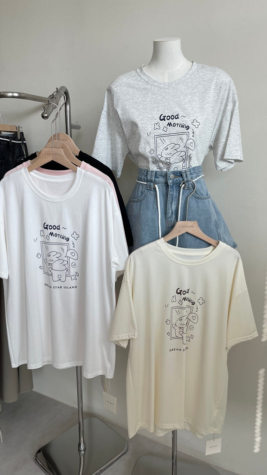 【特价】2147字母卡通Over Tee
