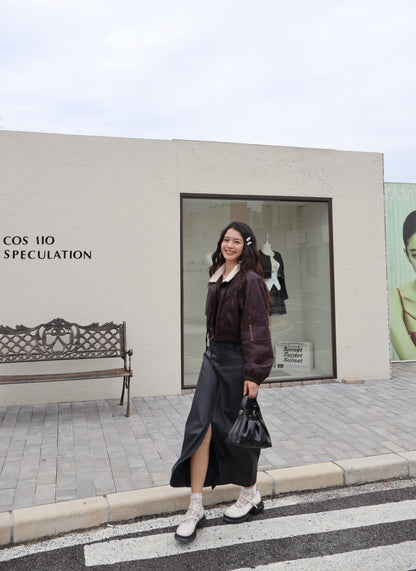 【大折扣】韩系秋冬短款皮衣外套 #082