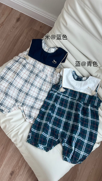 J73 小木马英伦风连身裤