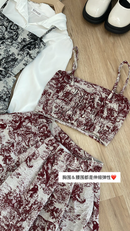 【特价】T132-3件套 短衬衫+上衣+半身裙