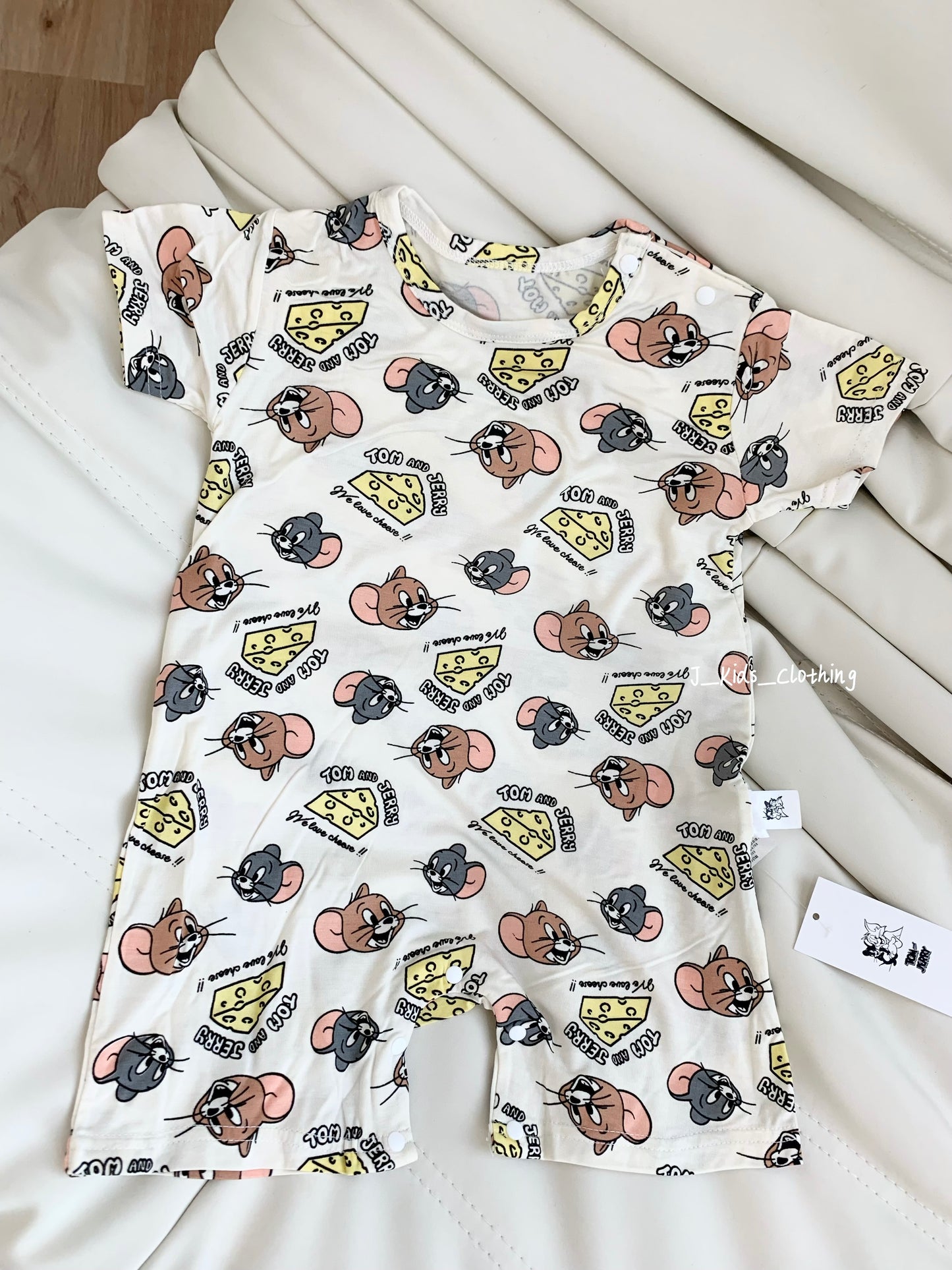 J307 净版卡通短袖平爬