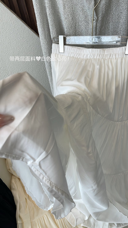 T209-韩系百搭中长裙（现货）#1258
