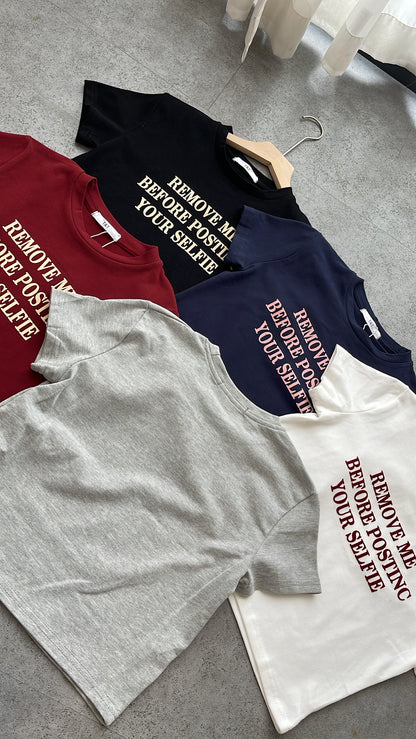 【现货】805 字母简约百搭短版Tee