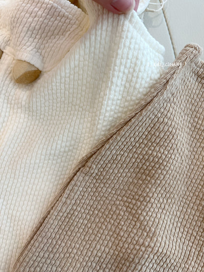 J376 日单小木马玩偶背带裤