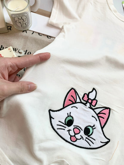 J462 迪士尼卡通刺绣短袖平角爬