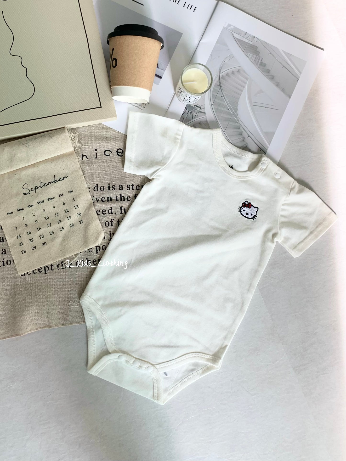 J515 迪士尼刺绣短袖包屁