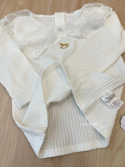 J185 小木马针织上袖上衣