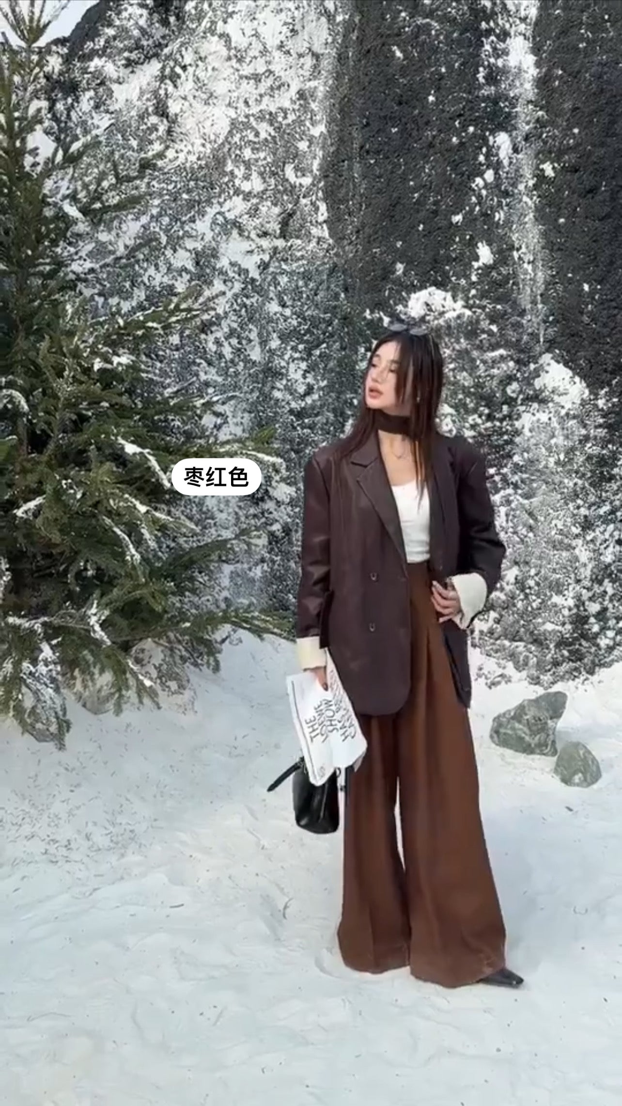 【大折扣】韩系长款皮衣 #9006