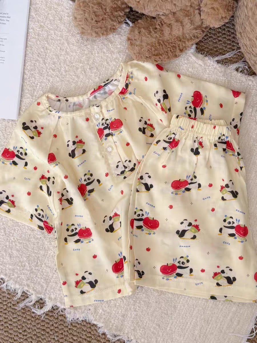 J429 竹纤维短袖短裤家居服