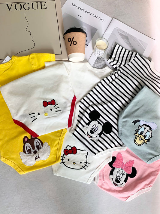 J515 迪士尼刺绣短袖包屁