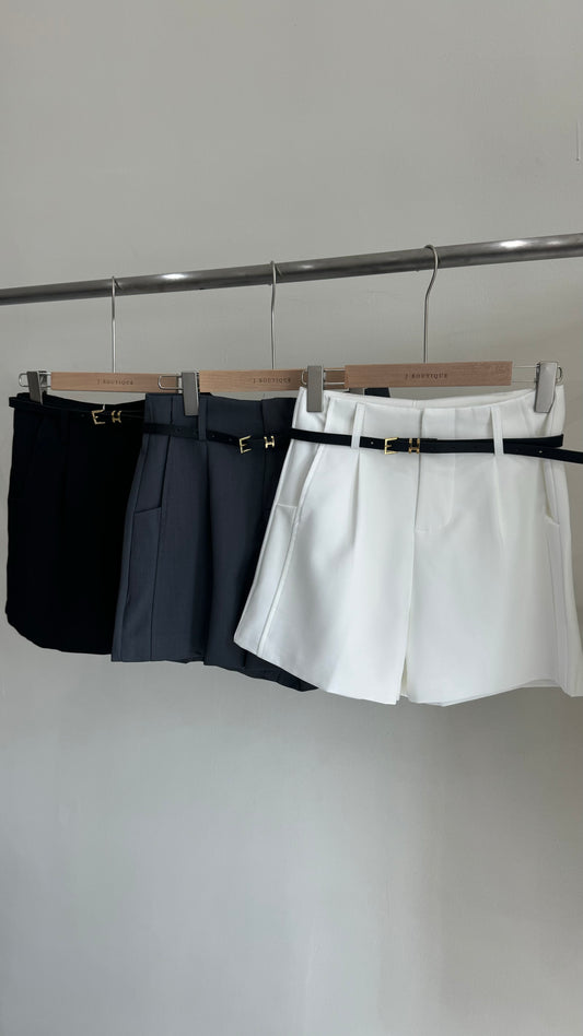 【新品】2510 高腰西装短裤+腰带