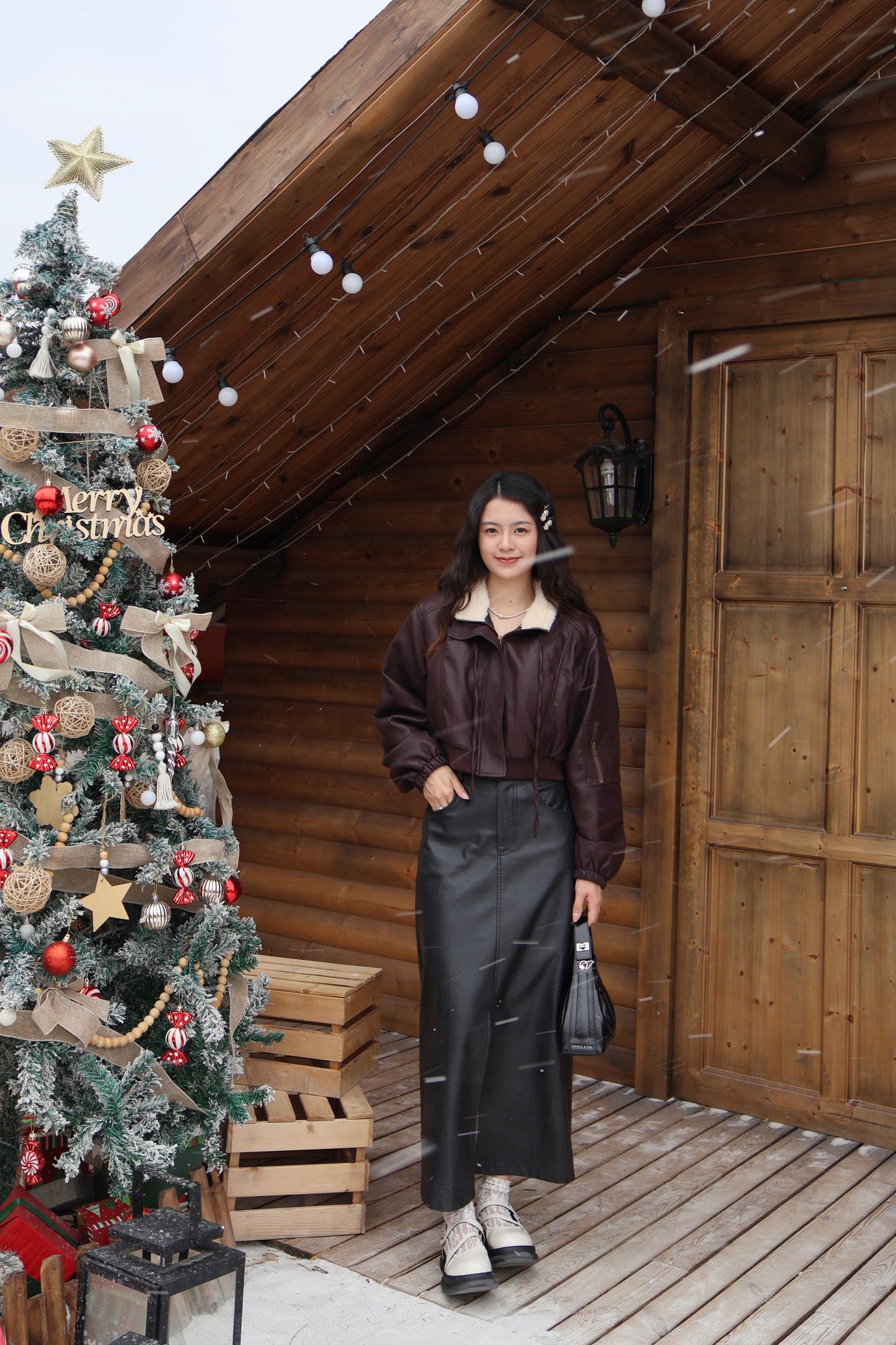 【大折扣】韩系秋冬短款皮衣外套 #082