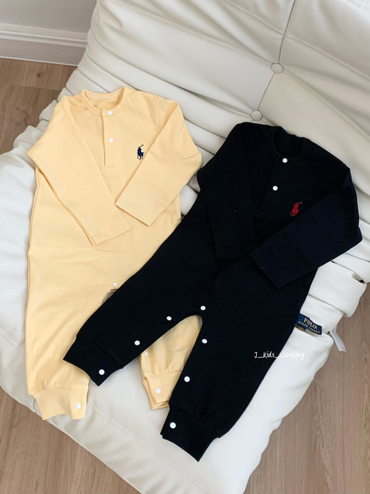 J264 小马刺绣长爬家居服睡衣
