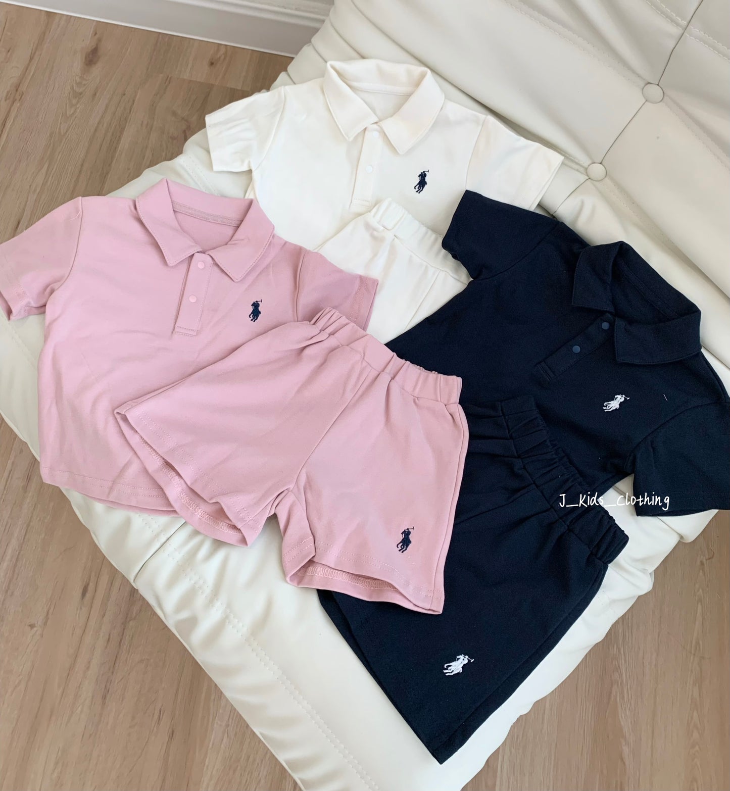 J316 拉夫刺绣polo翻领短袖套装